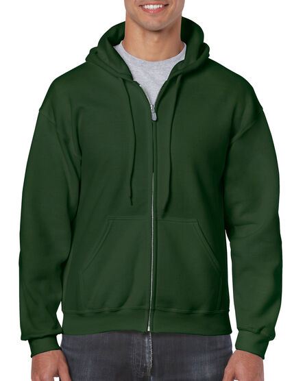 Gildan Sweater Hooded Full Zip HeavyBlend for him | 5535 Forest Green | S