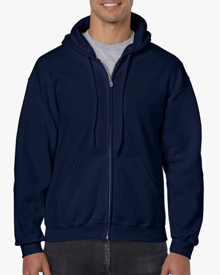 Gildan Sweater Hooded Full Zip HeavyBlend for him | 533 Navy | S
