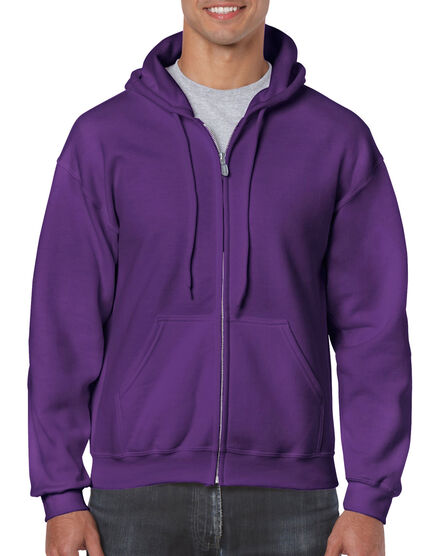 Gildan Sweater Hooded Full Zip HeavyBlend for him | 669 Purple | S