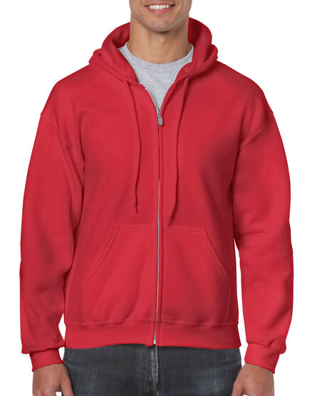 Gildan Sweater Hooded Full Zip HeavyBlend for him | 7620 Red | S