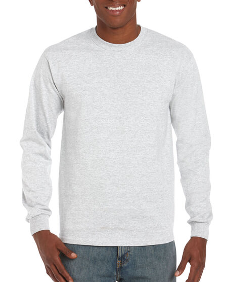 Gildan T-shirt Ultra Cotton LS | CG3 Ash | S