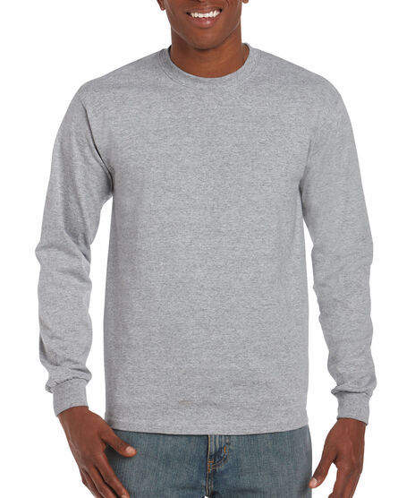 Gildan T-shirt Ultra Cotton LS | CG7 Sports Grey | S