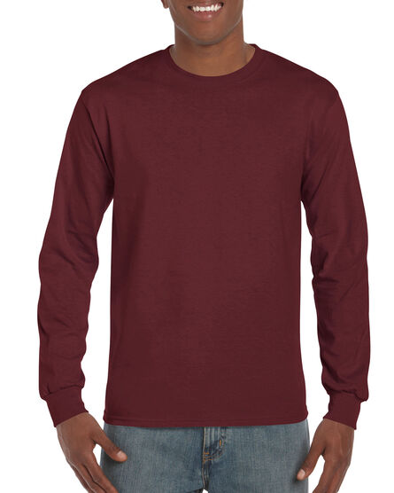 Gildan T-shirt Ultra Cotton LS | 7644 Maroon | S