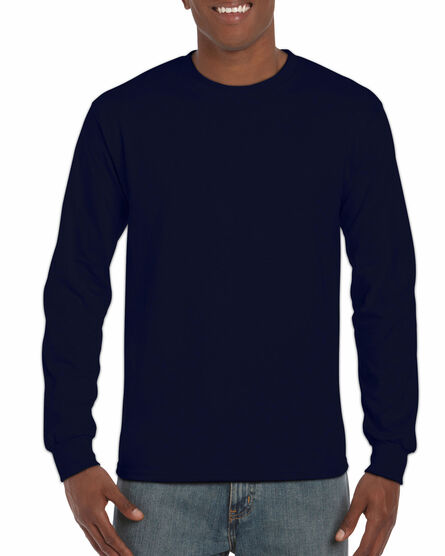 Gildan T-shirt Ultra Cotton LS | 533 Navy | S