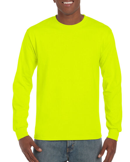Gildan T-shirt Ultra Cotton LS | 382 Safety Green | S