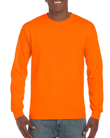 Gildan T-shirt Ultra Cotton LS | 21 Safety Orange | S