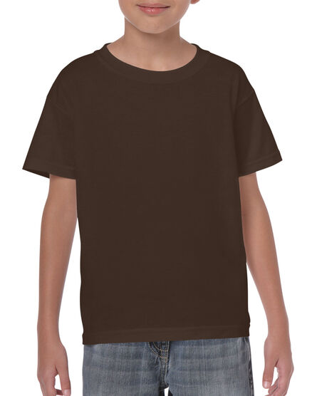 Gildan T-shirt Heavy Cotton SS for kids | 105 Dark Chocolate | XL