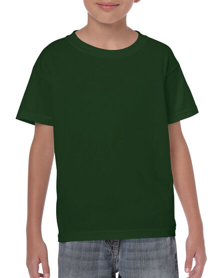 Gildan T-shirt Heavy Cotton SS for kids | 5535 Forest Green | XS