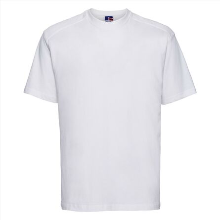 RUS Heavy Duty T-Shirt, White, XS