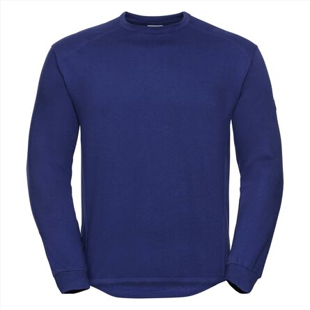 RUS Heavy Duty Crewneck Sweatshirt, Bright Royal, XS