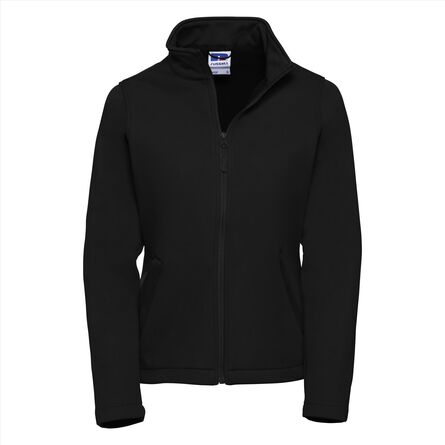 RUS Ladies Smart Softshell Jacket, Black, XS