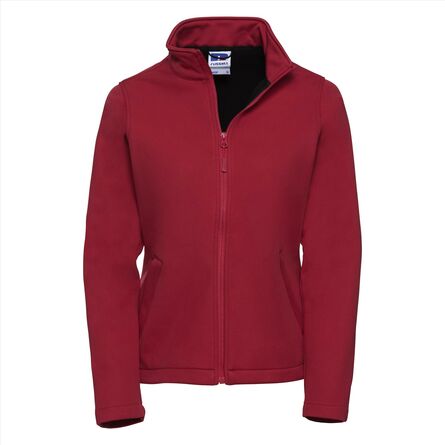 RUS Ladies Smart Softshell Jacket, Classic Red, XS