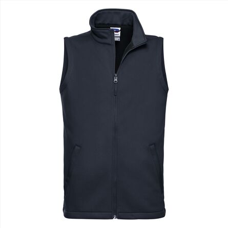 RUS Men Smart Softshell Gilet, French Navy, XS