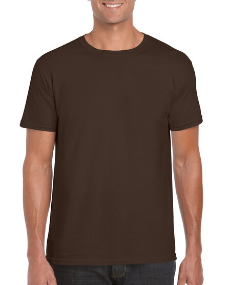 Gildan T-shirt SoftStyle SS for him | 105 Dark Chocolate | S