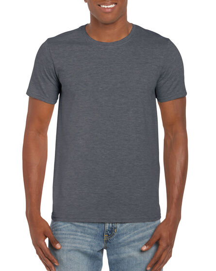 Gildan T-shirt SoftStyle SS for him | 446 Dark Heather | S