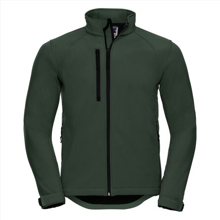 RUS Men Softshell Jacket, Bottle Green, XS