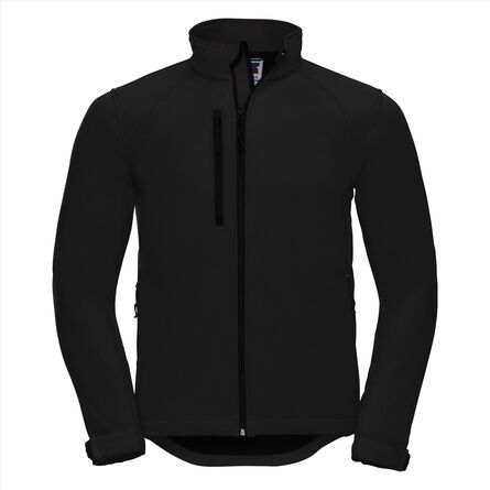 RUS Men Softshell Jacket, Black, XS