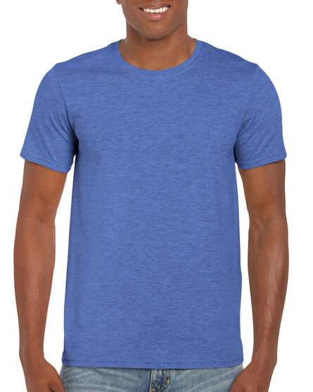 Gildan T-shirt SoftStyle SS for him | 2727 Heather Royal Blue | S