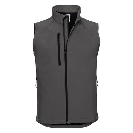 RUS Men Softshell Gilet, Titanium, XS