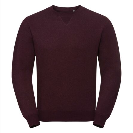 RUS Authentic Melange Sweat, Burgundy Melange, XS