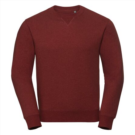 RUS Authentic Melange Sweat, Brick Red Melange, XS