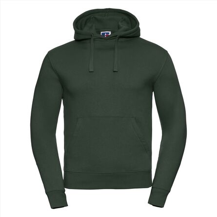 RUS Men Authentic Hooded Sweat, Bottle Green, XS