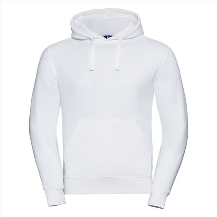 RUS Men Authentic Hooded Sweat, White, XS