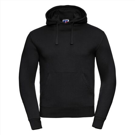 RUS Men Authentic Hooded Sweat, Black, XS