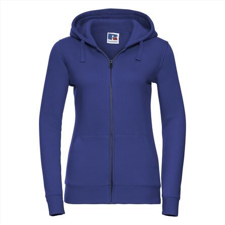 RUS Ladies Authentic Zip Hood Jacket, Bright Royal, XS