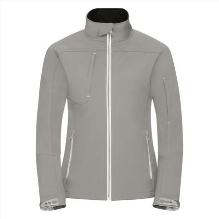 RUS Ladies Bionic Softshell Jacket, Stone, XS