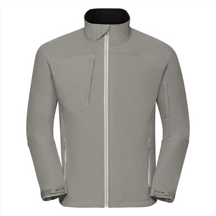 RUS Men Bionic Softshell Jacket, Stone, XS