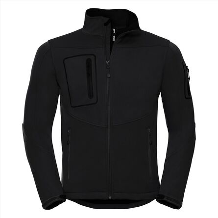 RUS Men Sportshell 5000 Jacket, Black, XS