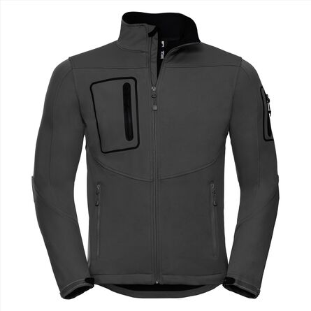 RUS Men Sportshell 5000 Jacket, Titanium, XS