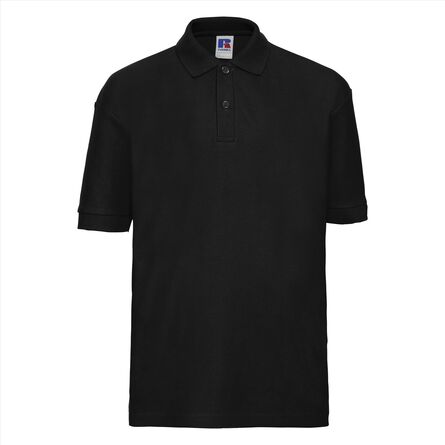 RUS Children's Classic Polycot. Polo, Black, 1-2jr