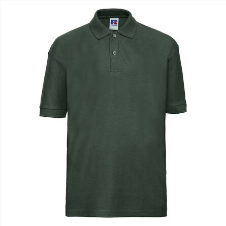RUS Children's Classic Polycot. Polo, Bottle Green, 1-2jr