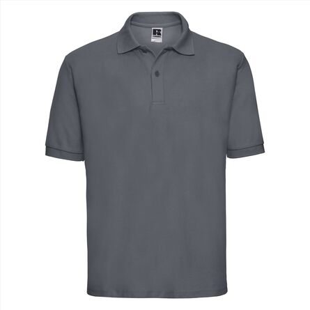 RUS Men Classic Polycotton Polo, Convoy Grey, XS