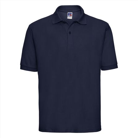 RUS Men Classic Polycotton Polo, French Navy, XS