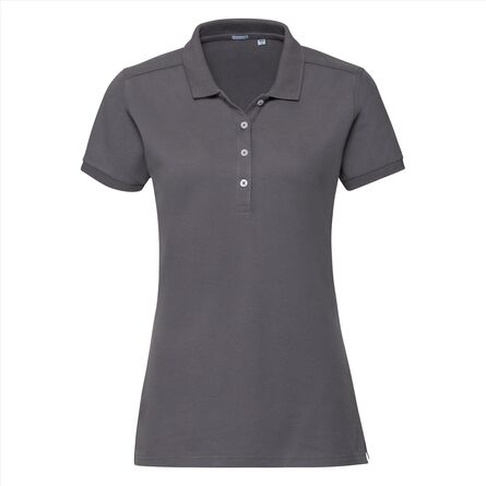 RUS Ladies Fitted Stretch Polo, Convoy Grey, XS