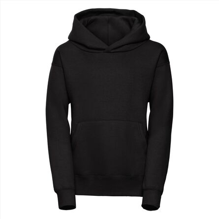 RUS Children's Hooded Sweatshirt, Black, 3-4jr