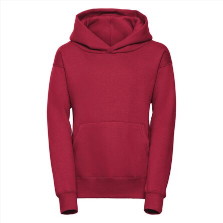 RUS Children's Hooded Sweatshirt, Classic Red, 3-4jr