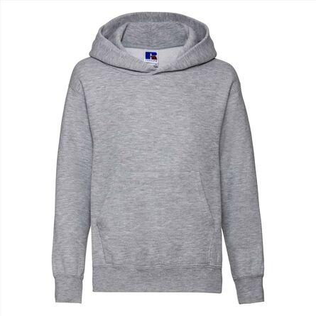 RUS Children's Hooded Sweatshirt, Light Oxford, 3-4jr