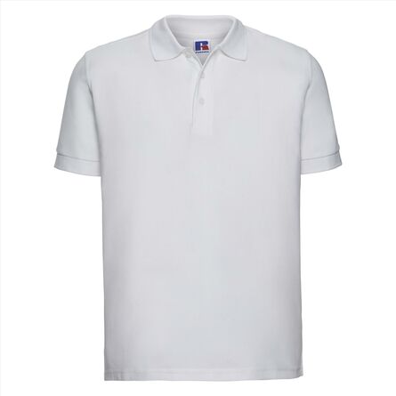 RUS Men Ultimate Cotton Polo, White, XS