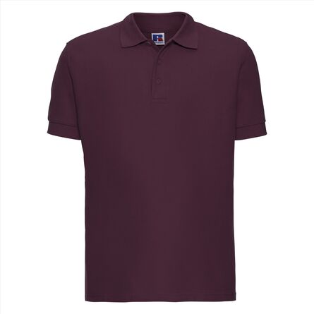 RUS Men Ultimate Cotton Polo, Burgundy, XS