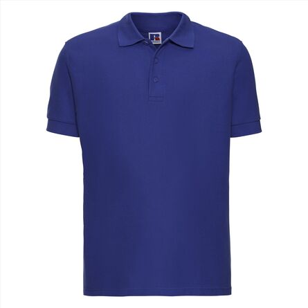 RUS Men Ultimate Cotton Polo, Bright Royal, XS