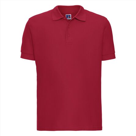 RUS Men Ultimate Cotton Polo, Classic Red, XS