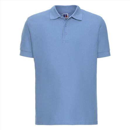 RUS Men Ultimate Cotton Polo, Sky, XS