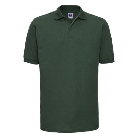 RUS Hardwearing Polycotton Polo, Bottle Green, XS