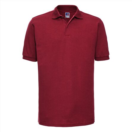 RUS Hardwearing Polycotton Polo, Classic Red, XS