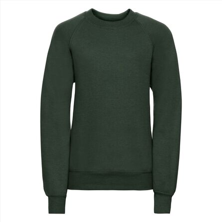 RUS Children's Classic Sweatshirt, Bottle Green, 1-2jr