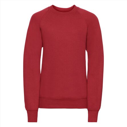 RUS Children's Classic Sweatshirt, Bright Red, 1-2jr